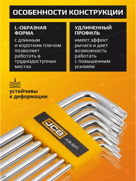Набор ключей JCB 5071