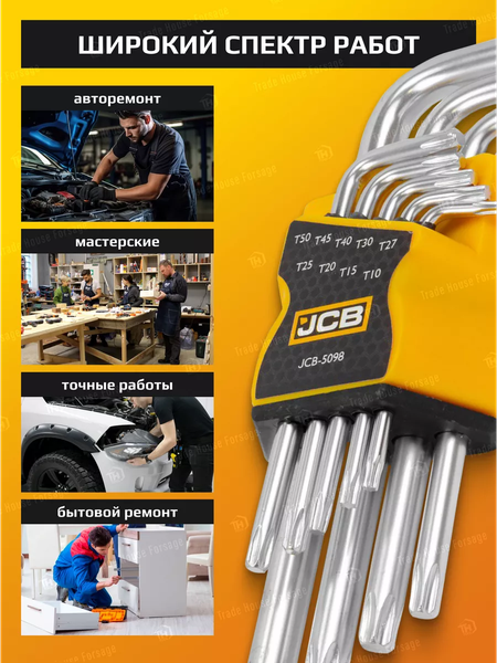 Набор ключей JCB 5098