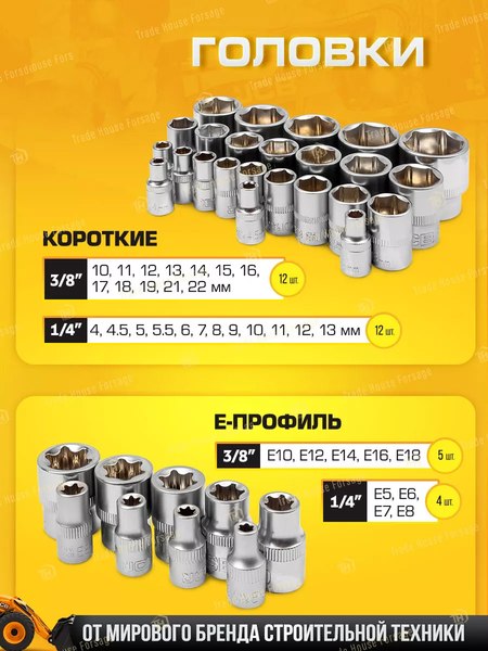 Универсальный набор инструментов JCB 41082-5DS