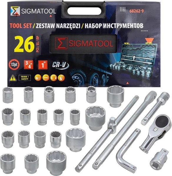 Универсальный набор инструментов Sigmatool 68262-9 - фото