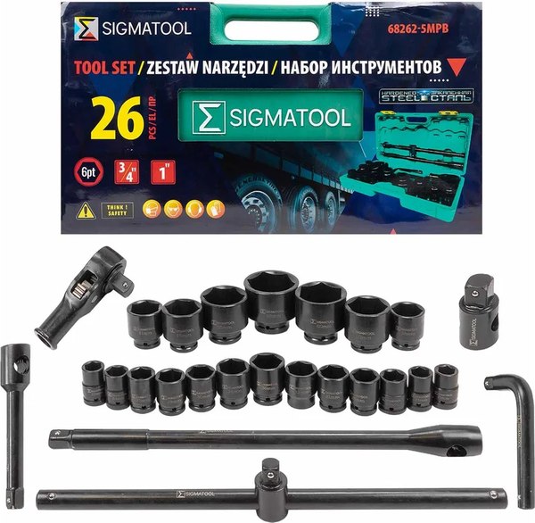 Универсальный набор инструментов Sigmatool 68262-5MPB - фото