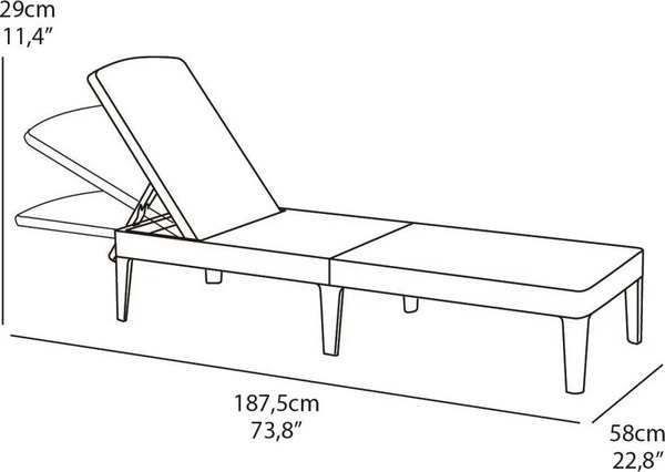 Шезлонг Keter Jaipur / 255891