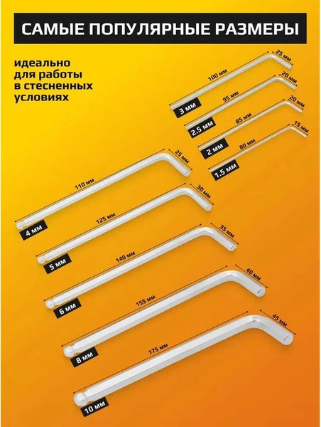 Набор ключей JCB 5093LB