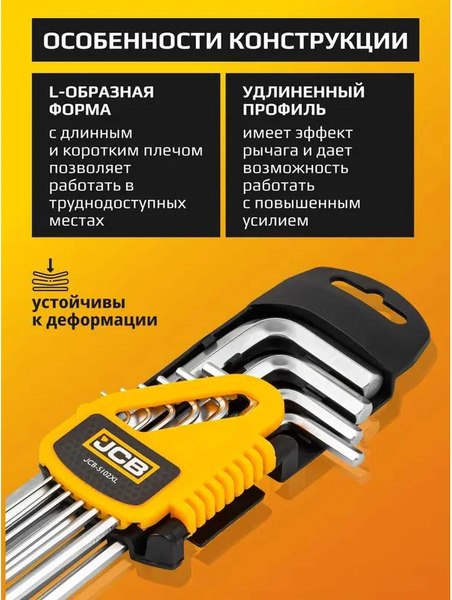 Набор ключей JCB 5102XL