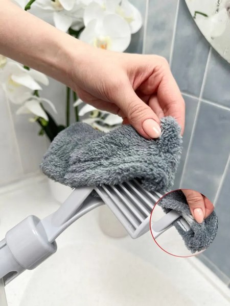 Швабра для мытья окон HomeQueen Мой Герой 3в1 / 77159