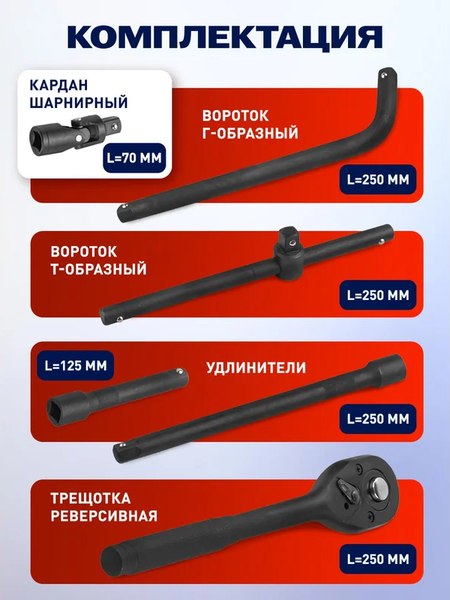 Универсальный набор инструментов Yataforce YF-4245B-5MPB