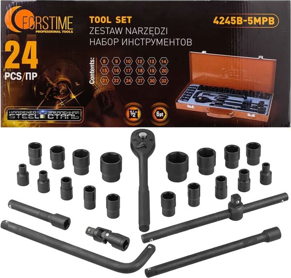 Универсальный набор инструментов Forstime FT-4245B-5MPB - фото