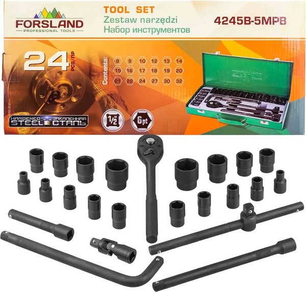 Универсальный набор инструментов Forsland 59 965 / 4245B-5MPB - фото