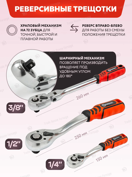 Универсальный набор инструментов ForceKraft FK-42022-5