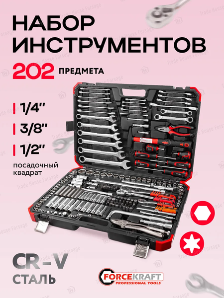 Универсальный набор инструментов ForceKraft FK-42022-5