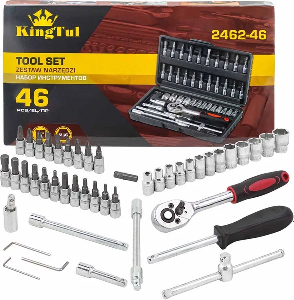 Универсальный набор инструментов KingTul KT-2462-46 - фото