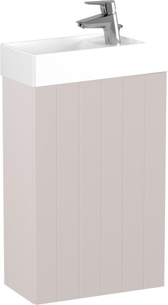 Тумба с умывальником Lauter Amelia 40 (пудрово-розовый п/мат) - фото