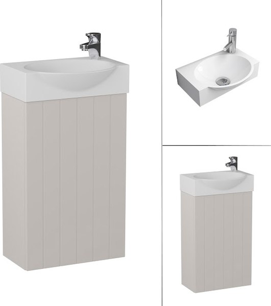 Тумба с умывальником Lauter Из искусственного мрамора Amelia 40