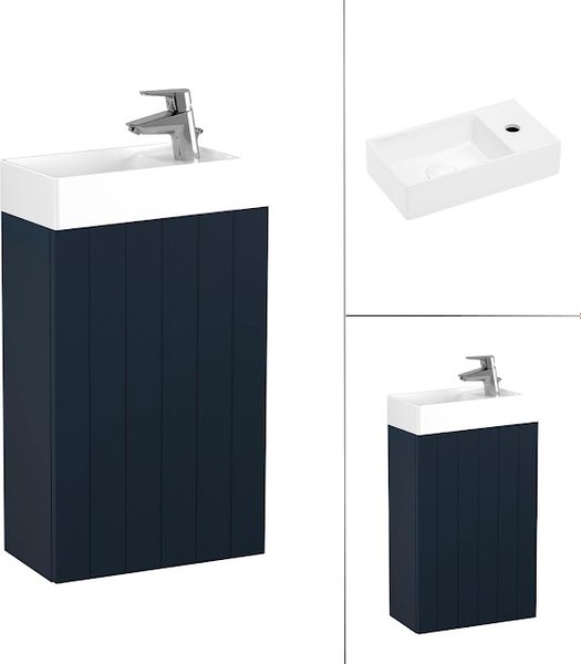 Тумба с умывальником Lauter Из искусственного мрамора Amelia 40