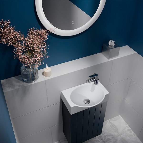 Тумба с умывальником Lauter Из искусственного мрамора Amelia 40