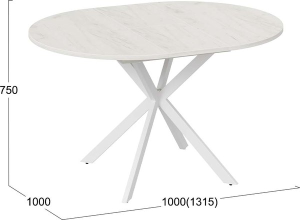 Обеденный стол ТриЯ Мэдисон раздвижной Тип 1