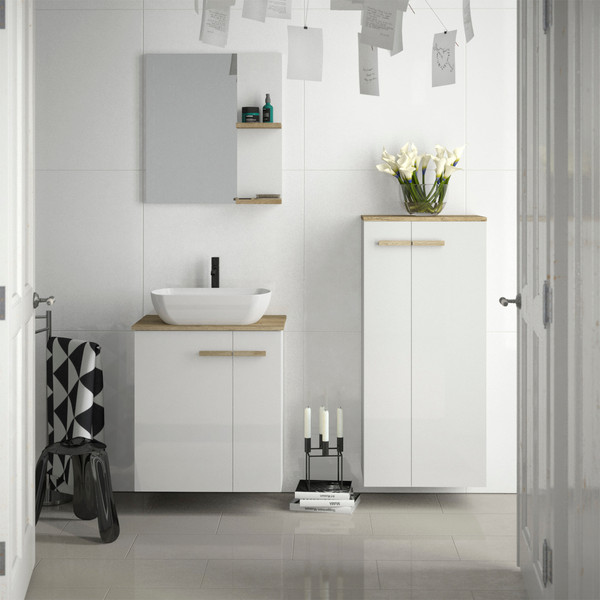 Шкаф-полупенал для ванной Lauter Навесной Adri