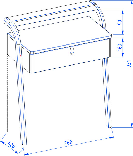Туалетный столик Lauter Estel 70