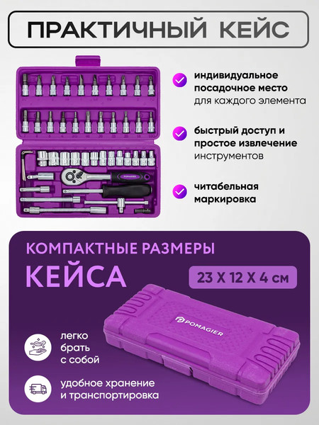 Универсальный набор инструментов Pomagier 60 436 / POM-2462-46