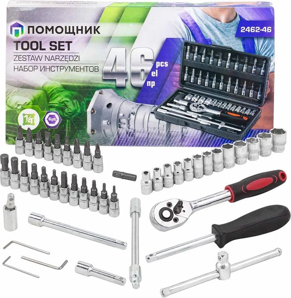 Универсальный набор инструментов Помощник 2462-46 - фото
