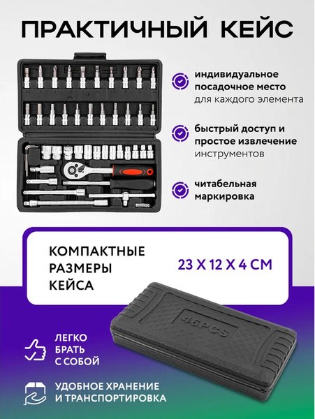 Универсальный набор инструментов Помощник 2462-46