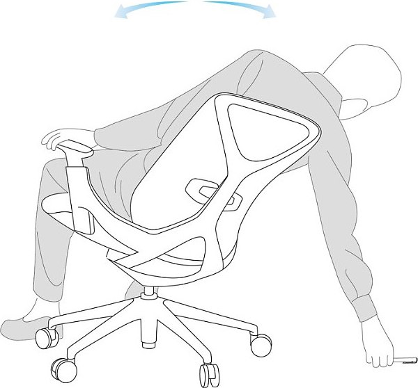 Кресло офисное SitZone E-YR-001A-P1-WH