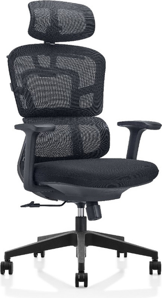 Кресло офисное SitZone U-062A (черный) - фото