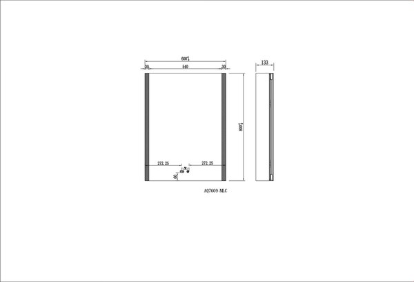 Шкаф с зеркалом для ванной Aquatek AQ7609-MLC