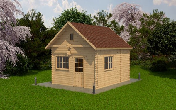 Дачный дом ДомБелКом ДС-2 4.0x5.0