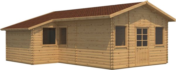 Дачный дом ДомБелКом ДС-3 7.6x6.3 - фото