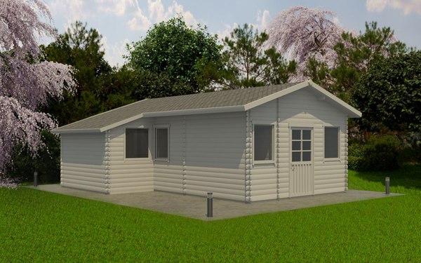 Дачный дом ДомБелКом ДС-3 7.6x6.3