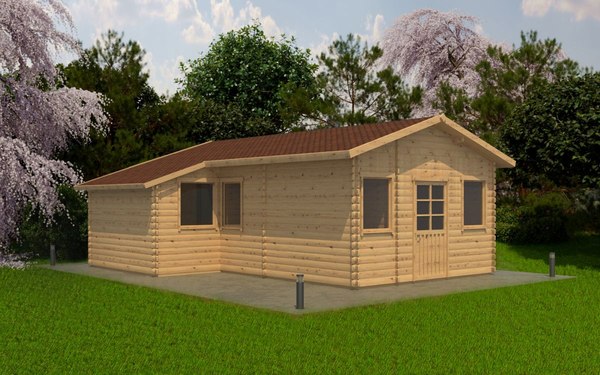 Дачный дом ДомБелКом ДС-3 7.6x6.3