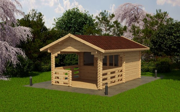 Дачный дом ДомБелКом ДС-7 3.6x4.8