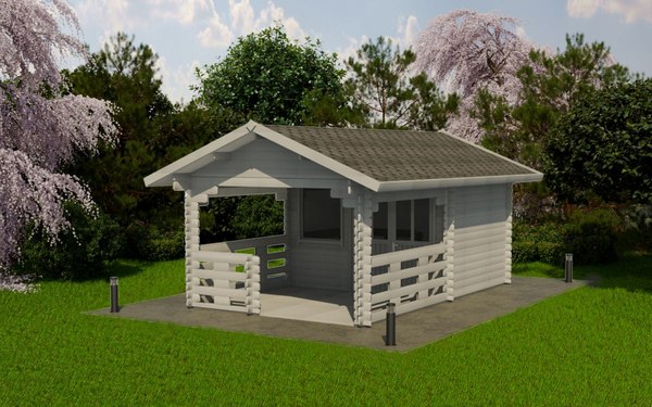 Дачный дом ДомБелКом ДС-7 3.6x4.8