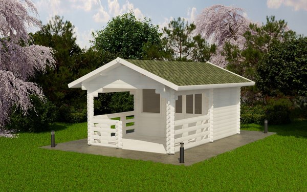 Дачный дом ДомБелКом ДС-7 3.6x4.8