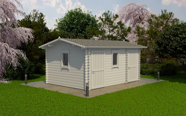 Дачный дом ДомБелКом ДС-12 3.9x4.7