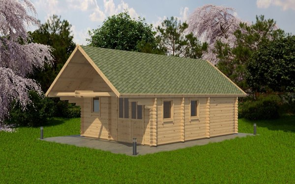Дачный дом ДомБелКом ДС-19 4.5x6.0