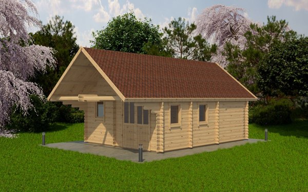 Дачный дом ДомБелКом ДС-19 4.5x6.0
