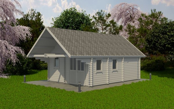 Дачный дом ДомБелКом ДС-19 4.5x6.0