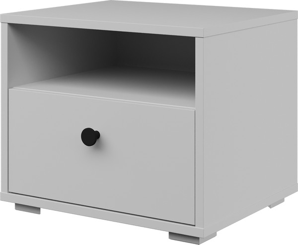 Прикроватная тумба Bravo Мебель Оскар 1 ящик без надстройки - фото