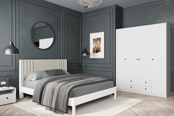 Прикроватная тумба Bravo Мебель Оскар 1 ящик без надстройки