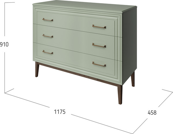 Комод Bravo Мебель Гориция 3 ящика