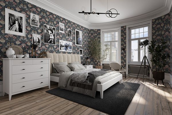 Прикроватная тумба Bravo Мебель Никеа 1 ящик (белый снег/лак белый)