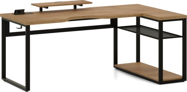 Компьютерный стол Millwood угловой Каир с полкой 200х120х93 - фото