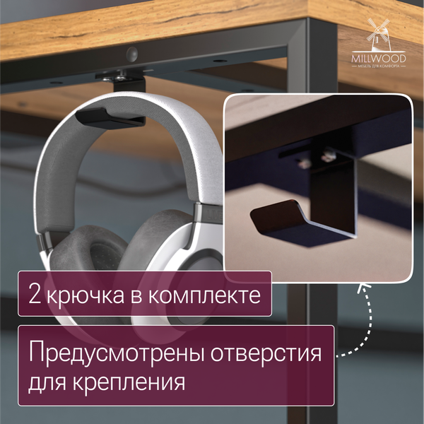 Компьютерный стол Millwood угловой Каир с полкой 200х120х93
