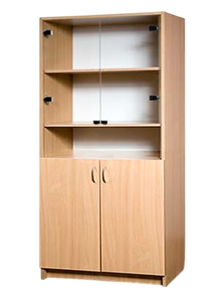 Шкаф с витриной Поставымебель ШКЛУ-03с - фото