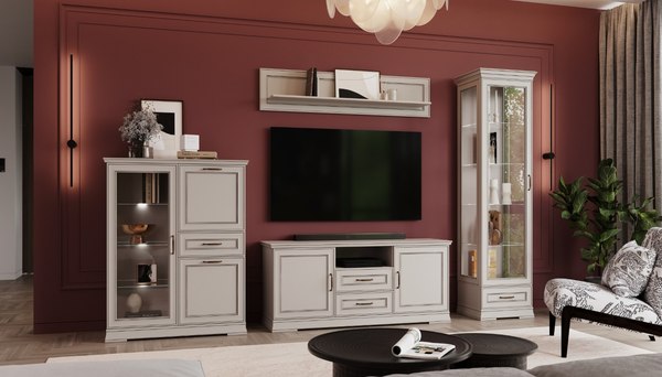 Полка Black Red White Florencia POL/150