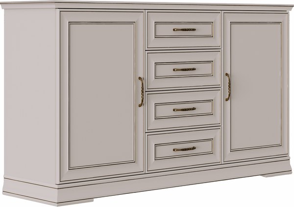 Тумба Black Red White Florencia KOM2D4S - фото