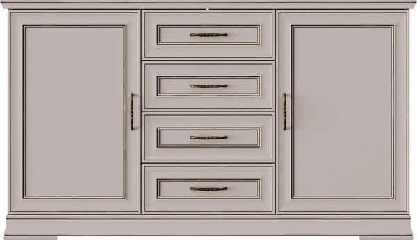 Тумба Black Red White Florencia KOM2D4S