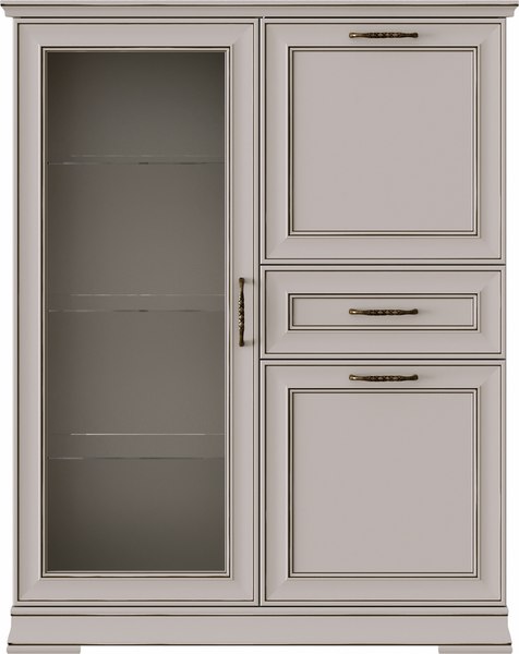 Тумба Black Red White Florencia KOM1W2D1S